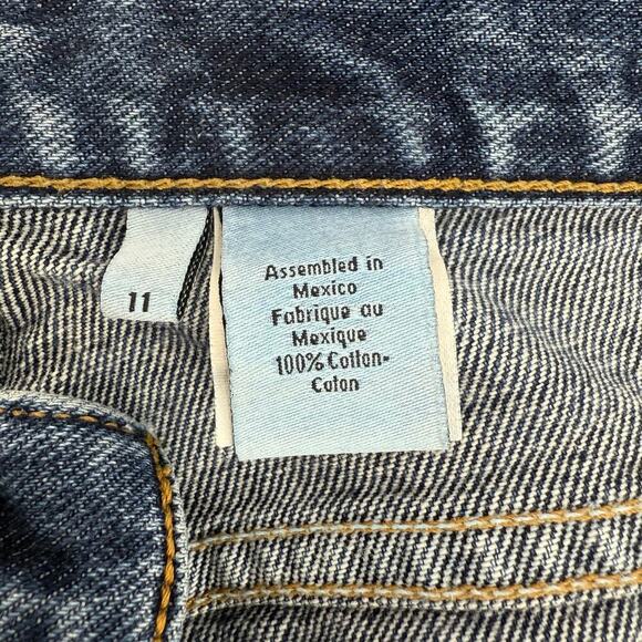 Calvin Klein Vintage 90s Low Rider Omega Pocket Jeans All Over Sandblast Size 11 - Picture 6 of 11
